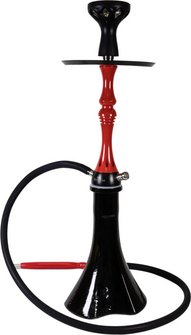 SHISTAR Shisha "Cairo" black/red  2h/65cm