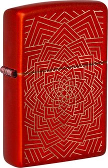 ZIPPO Metallic Red lasered "Flowering" 60007248