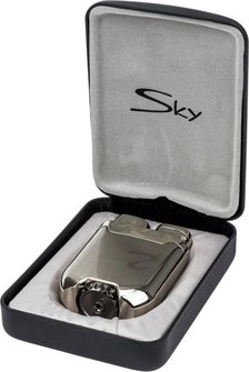 SKY Jet lighter "Maine" chrome satin/chrome shiny