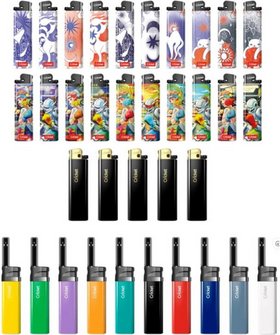 CRICKET lighter assortment III, cont 175 disposable lighters