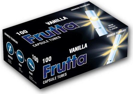 Frutta Zigtt-Hülsen "100" m. Kapsel Vanilla (5 Packungen)