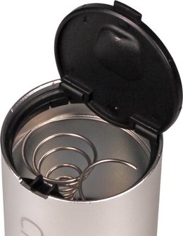 Ashtray CIGAR aluminium silver for tin holder in car